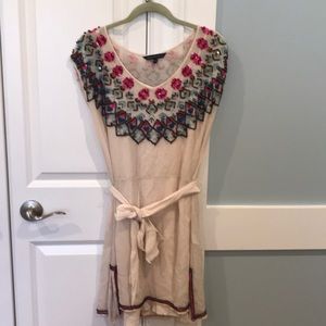 French Connection Dress w/ beaded neckline size 14